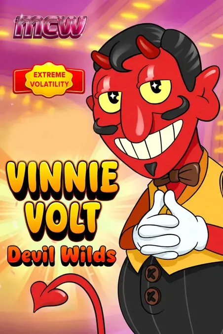 Vinnie Volt: Devil Wilds স্লট গেমের ইন্টারফেস এবং কার্টুন শৈলী
